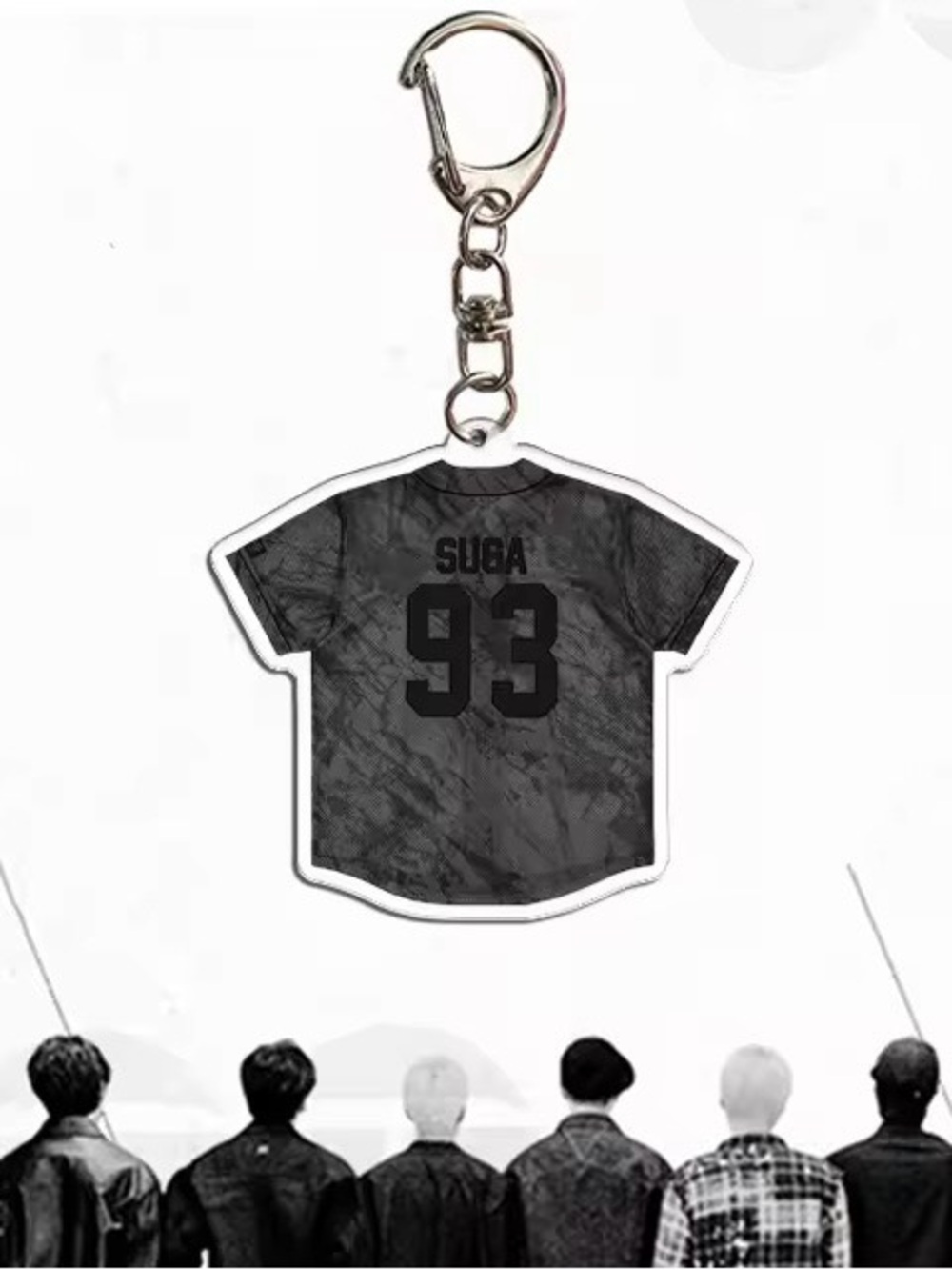 Suga 93 Black Key & Card Holder Keychain